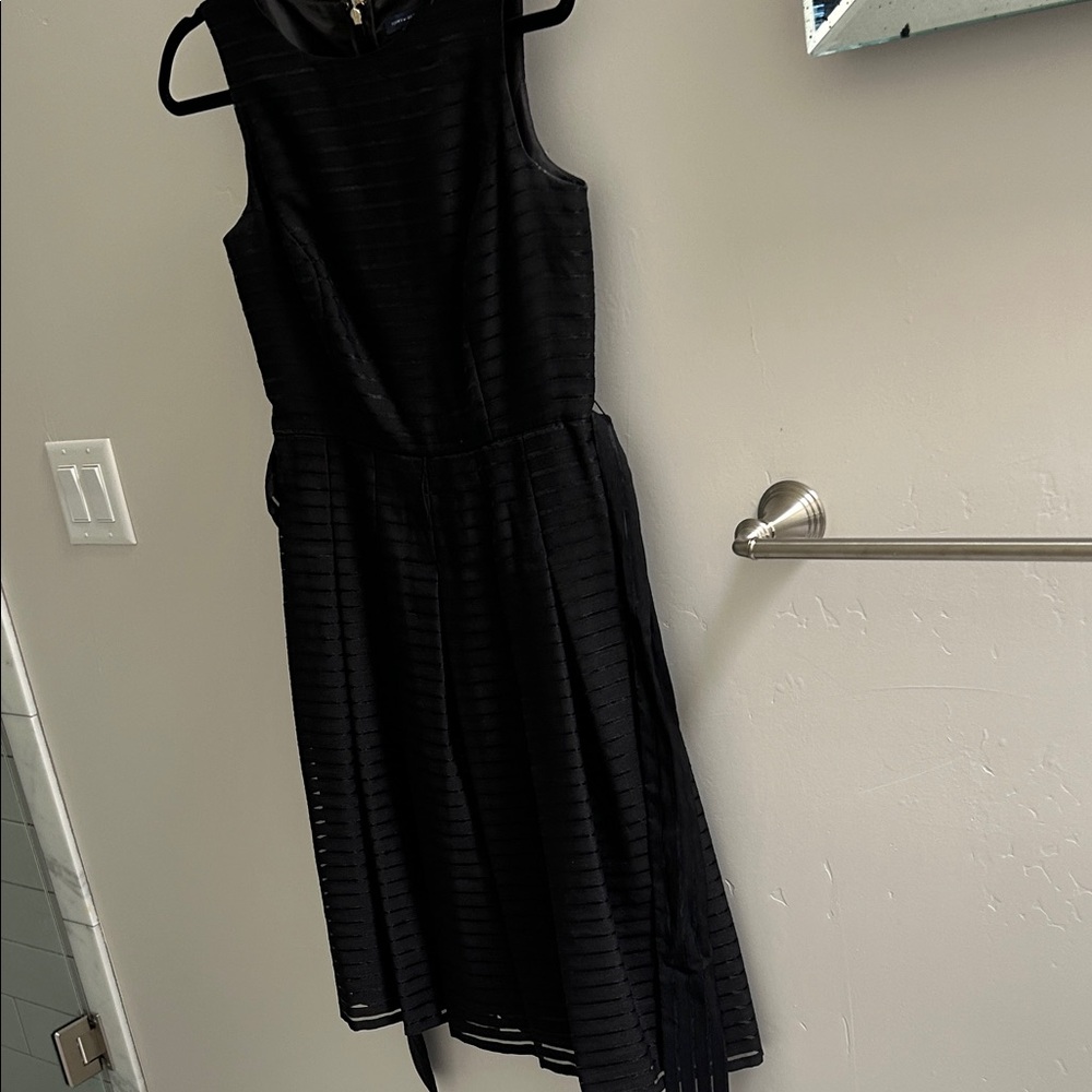Tommy Hilfiger Black Striped Midi Dress